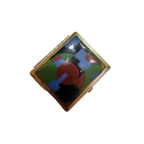 Vintage Art Deco Rare Volupte Compact (A3640) - Picture 2 of 7